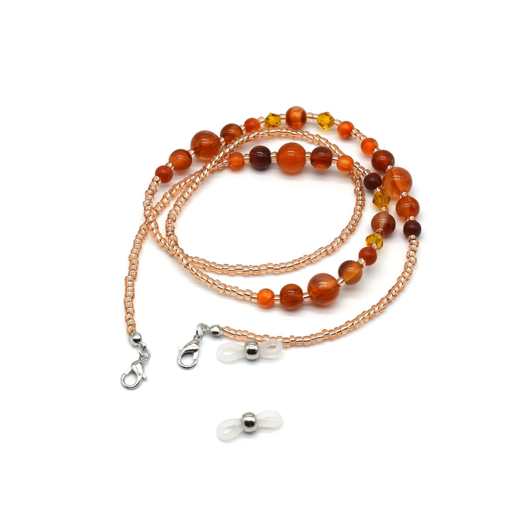 Handcrafted Beaded Eyewear Retainer Chain Bowlift