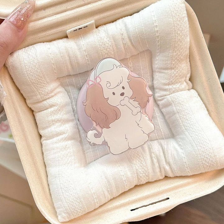 Playful refrigerator magnet in dog design Bowlift