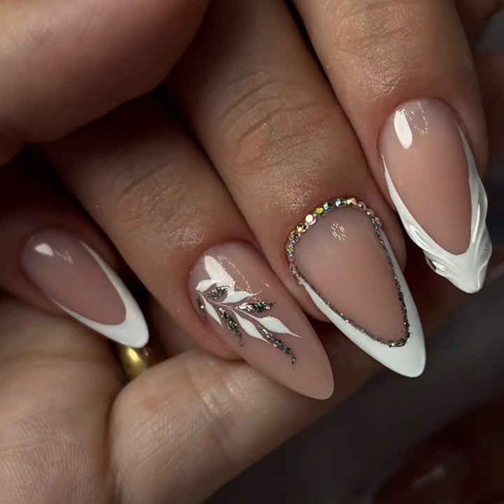 Elegant Floral Press-On Nail Art Kit Bowlift