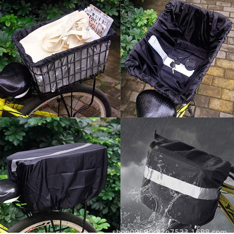 Waterproof Reflective Drawstring Bicycle Basket Liner Bowlift
