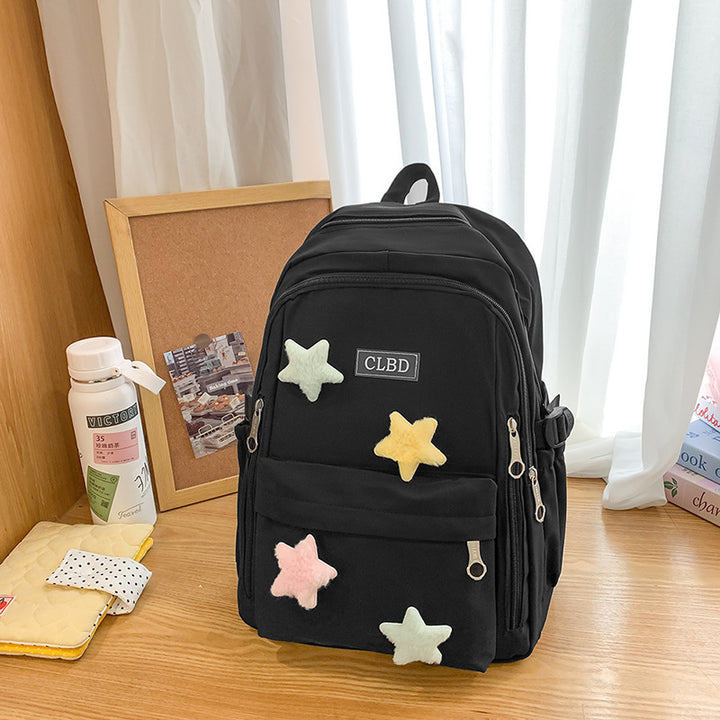 Decorative Plush Star Backpack