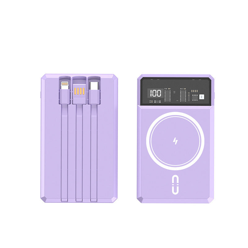 Power bank with integrated light and fast charging functions Bowlift