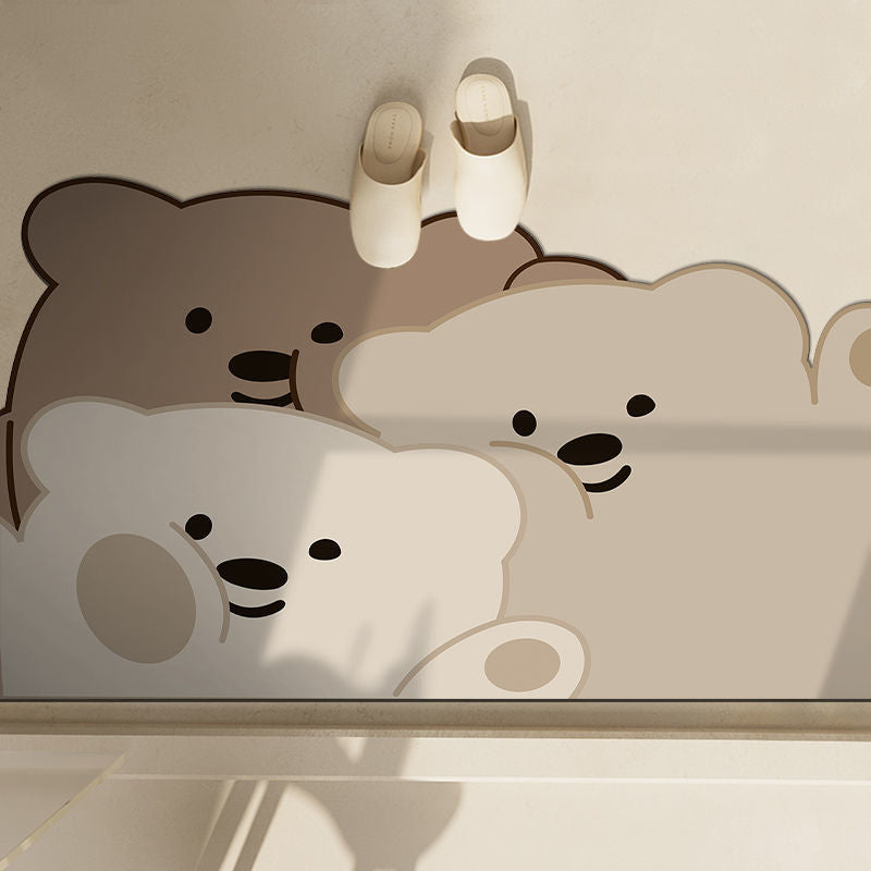 Cute Penguin-Themed Bath Mat Bowlift