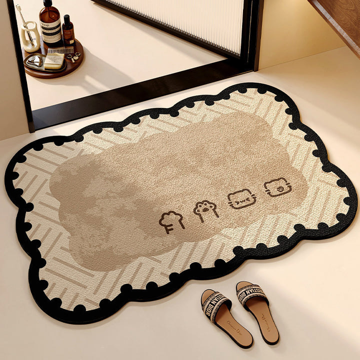 Decorative Cat-Shaped Bath Mat