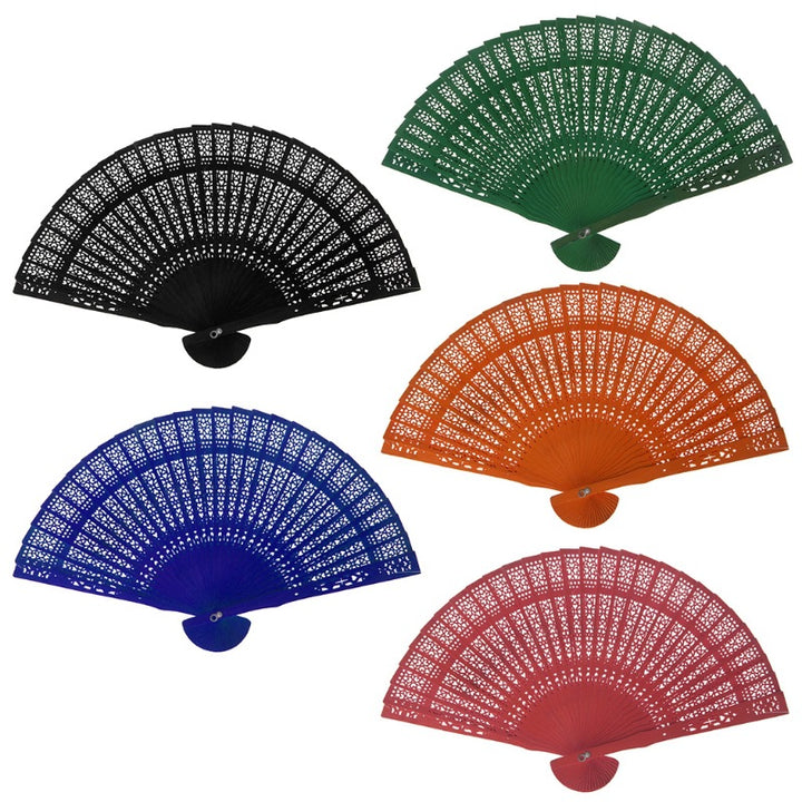 Women's fan made of high-quality plastic with elaborate cut-out work Bowlift