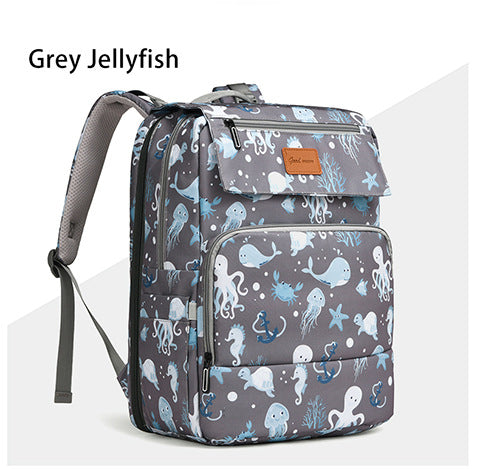 Adventure-Ready Ocean-Themed Backpack Bowlift