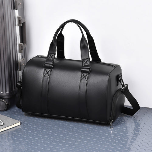 Stylish Leather Weekender Bag Bowlift