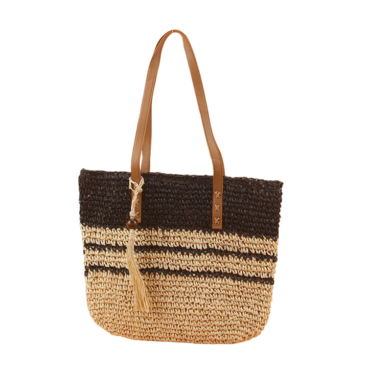 Structured straw tote bag Bowlift