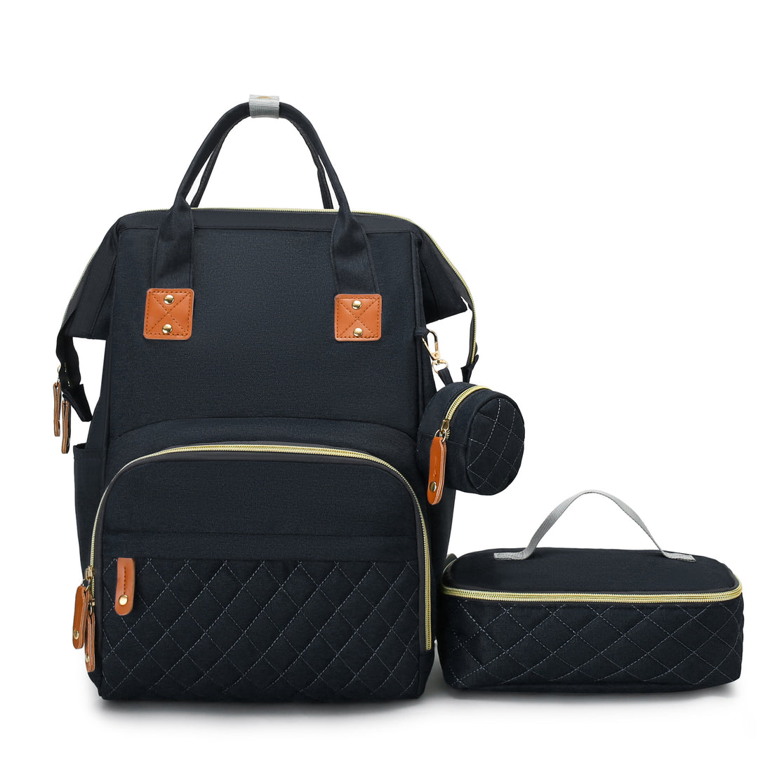 Multi-Purpose Quilted Diaper Backpack Bowlift