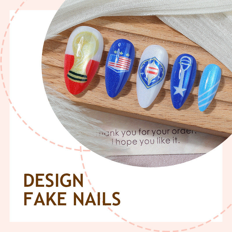 Creative nail art set with sporty and festive motifs Bowlift