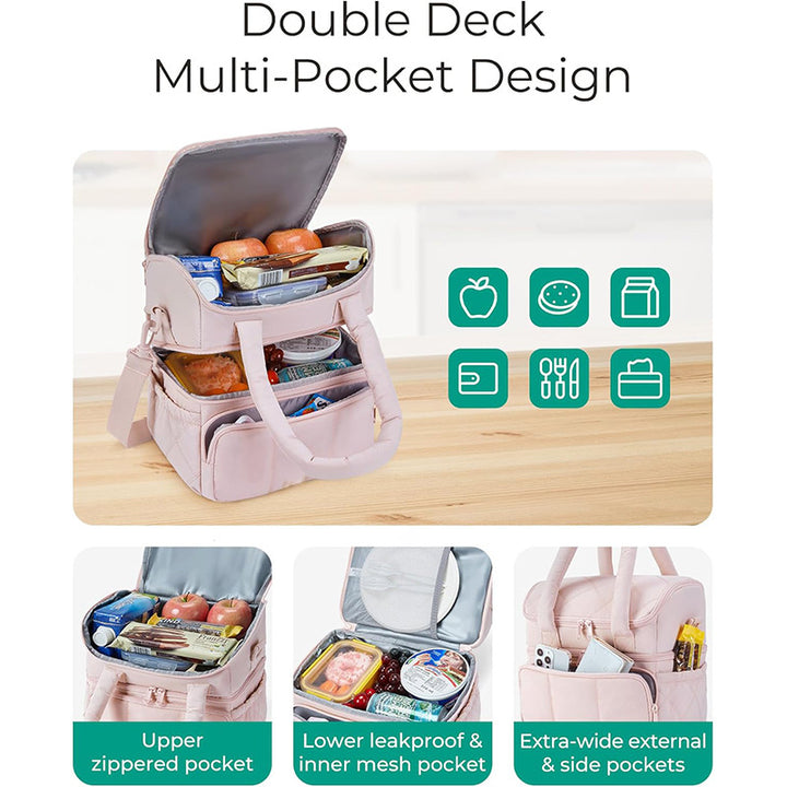 Elegant Multi-Compartment Insulated Lunch Bag Bowlift