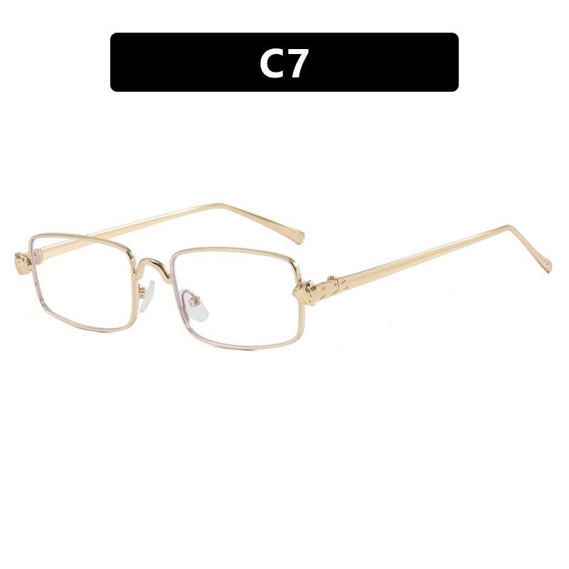 Ladies elegant square sunglasses with luxurious metal frame and UV protection Bowlift