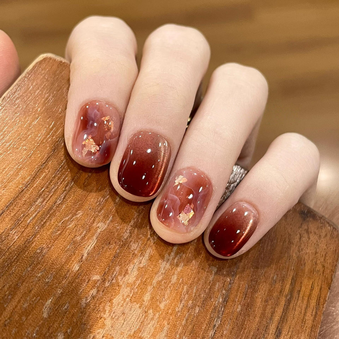 Artificial nails in modern ombre design Bowlift