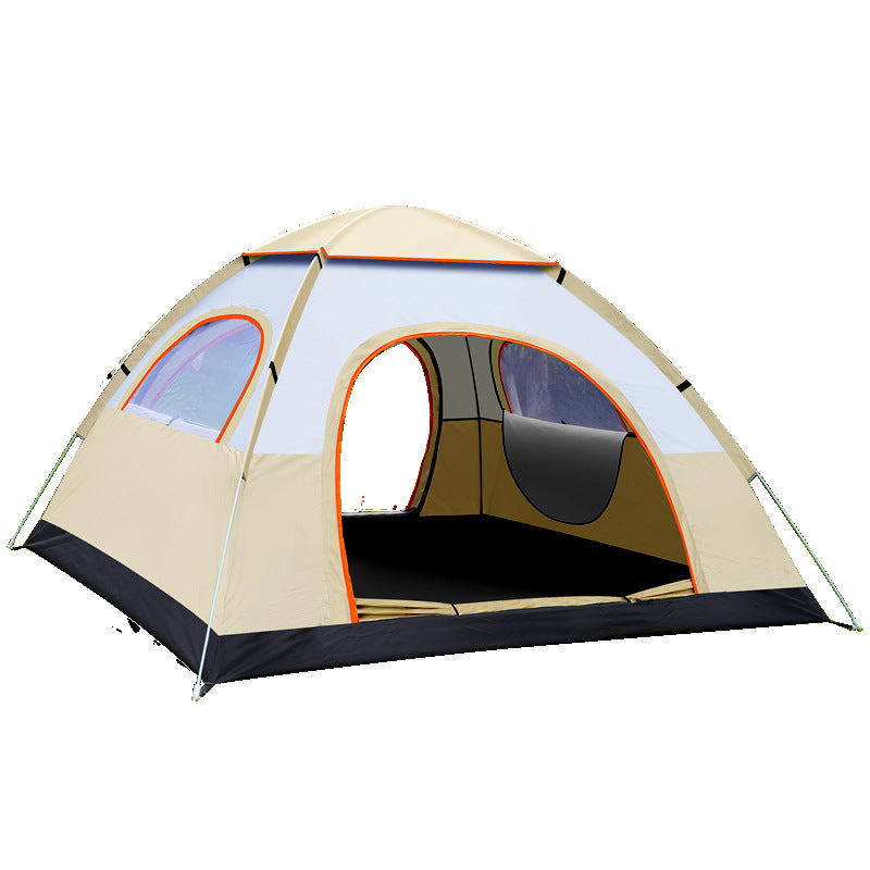 Pop-Up Tent with Double Entrance Design and Ventilation Windows Bowlift
