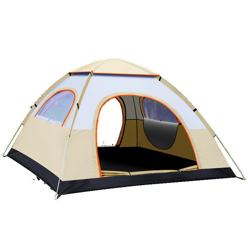 Pop-Up Tent with Double Entrance Design and Ventilation Windows Bowlift