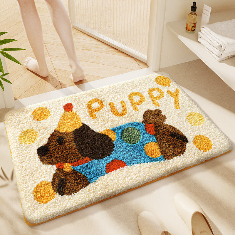 Cute Cartoon Cat Bath Rug Bowlift
