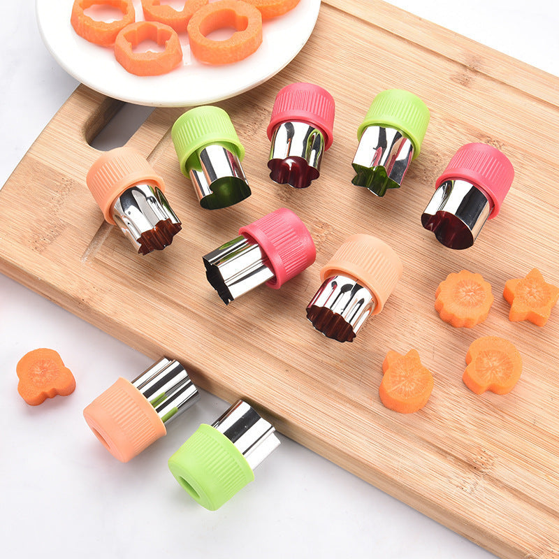 Cookie cutter set with antibacterial silicone and stainless steel molds Bowlift