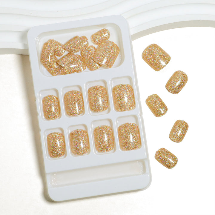 Glittery Press-On Nail Set Bowlift