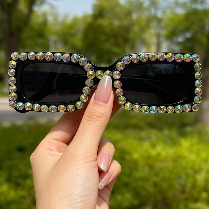 Decorative Rhinestone-Embellished Sunglasses Bowlift