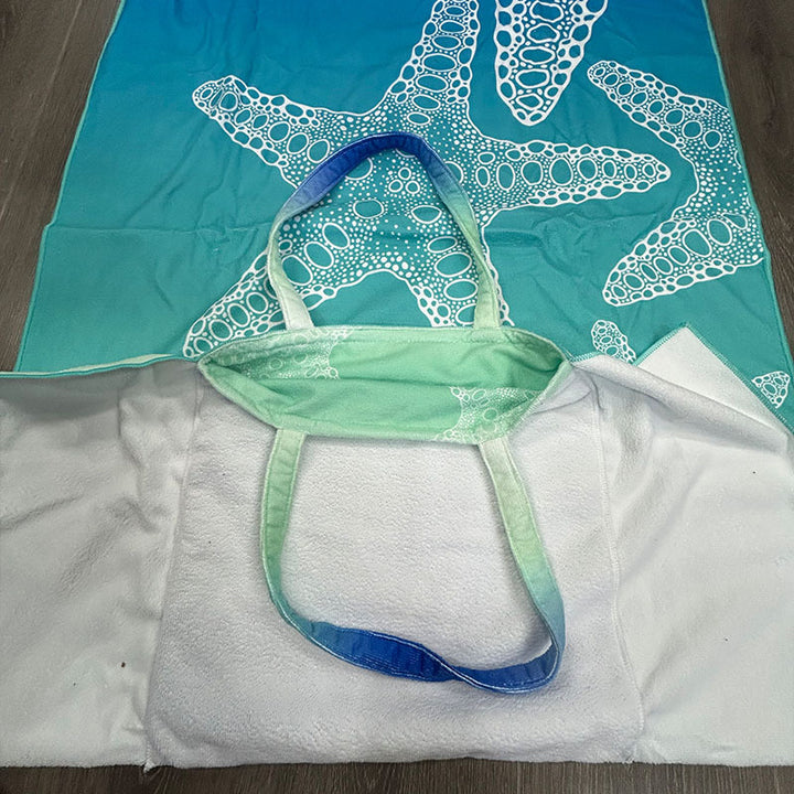 Beach towel with elegant floral patterns Bowlift