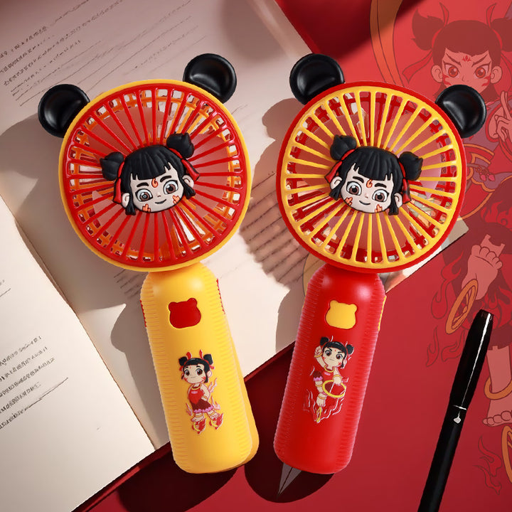 Women's portable mini handheld fan with creative animal design Bowlift