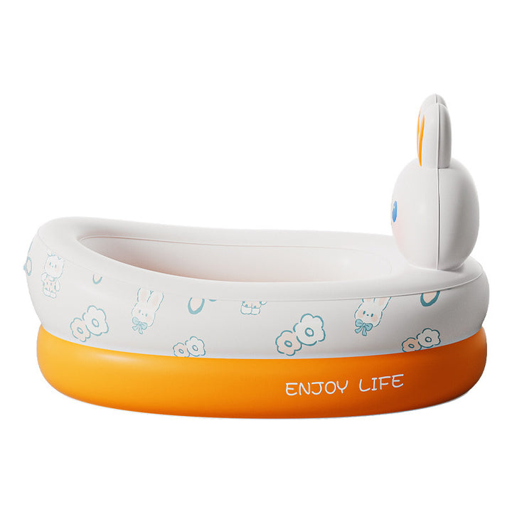 Women's Inflatable Baby Bathtub with Cuddle Motif Bowlift