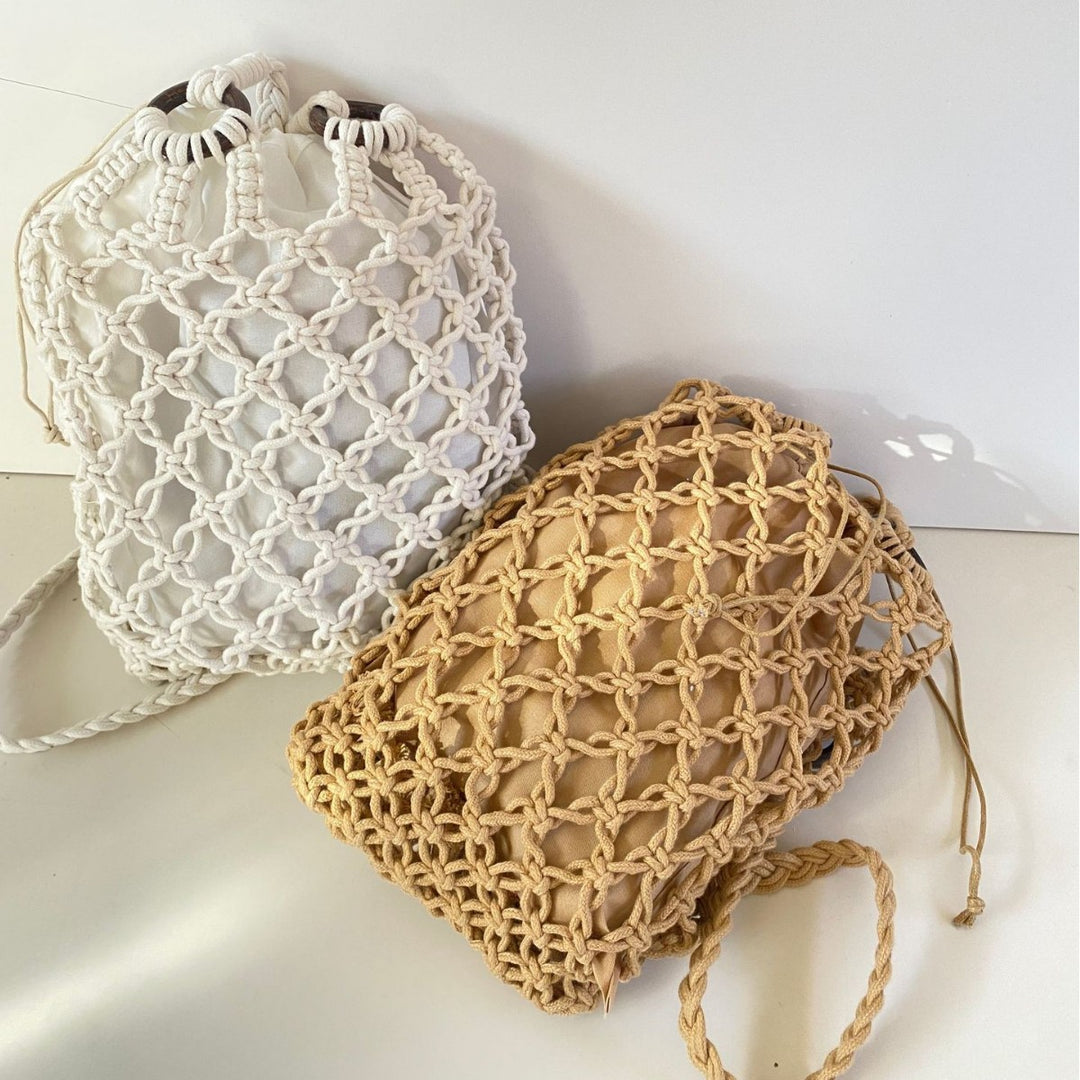 Macrame net bag Bowlift
