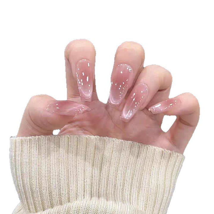 Glossy Ombre Square Press-On Nails Bowlift