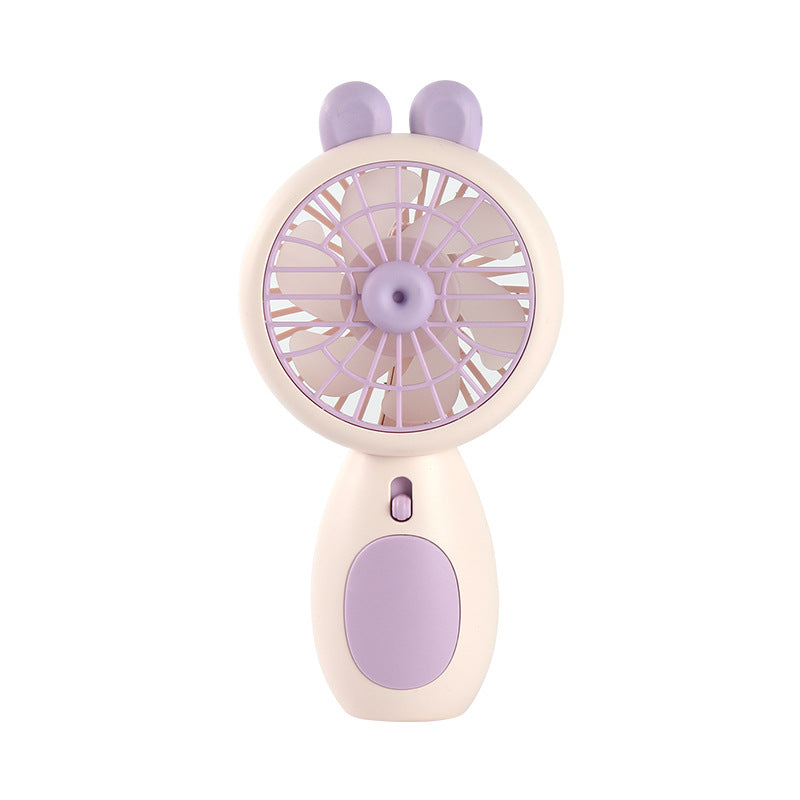 Women Portable Animal Pattern Hand Fan Bowlift
