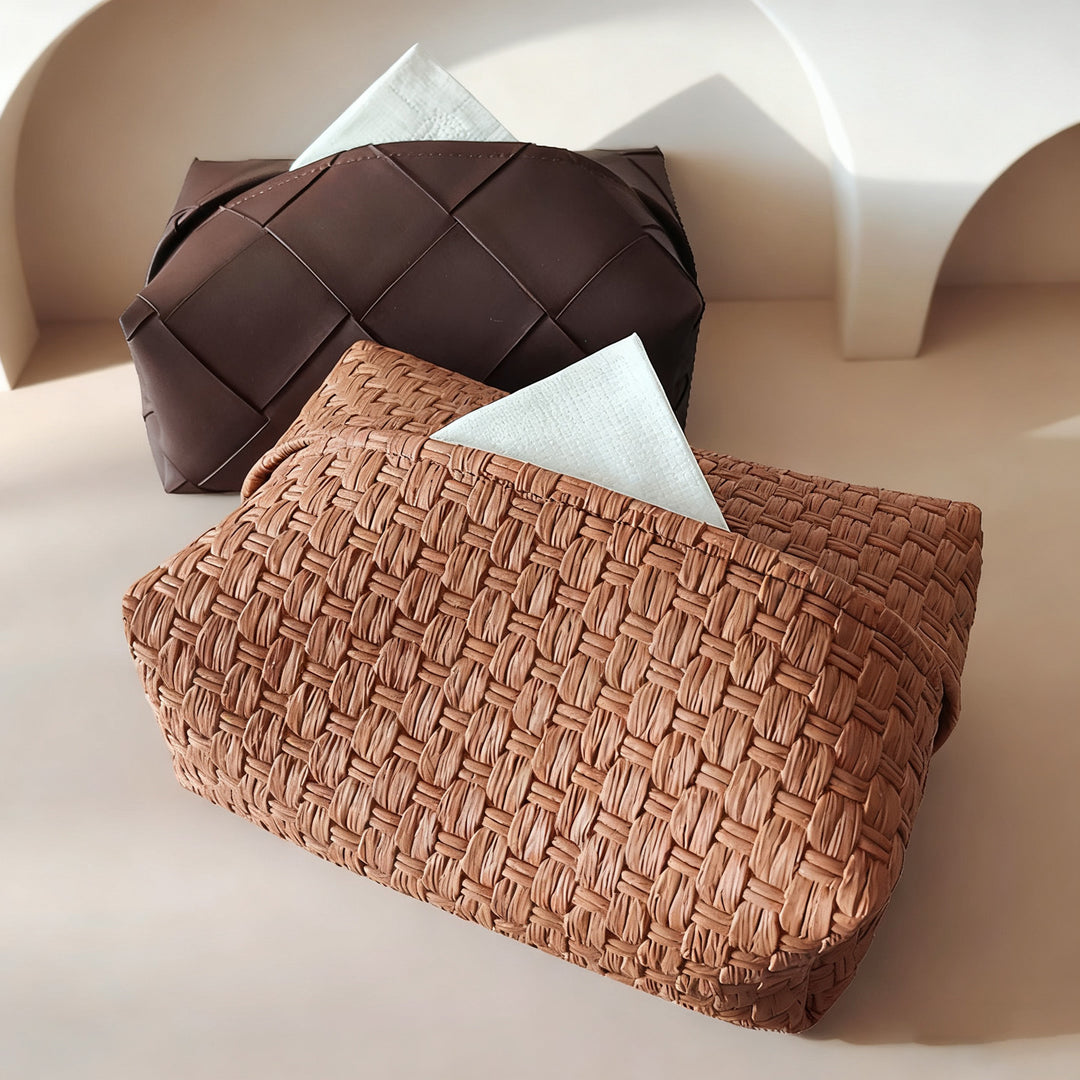 Woven Tissue Box Cover Bowlift