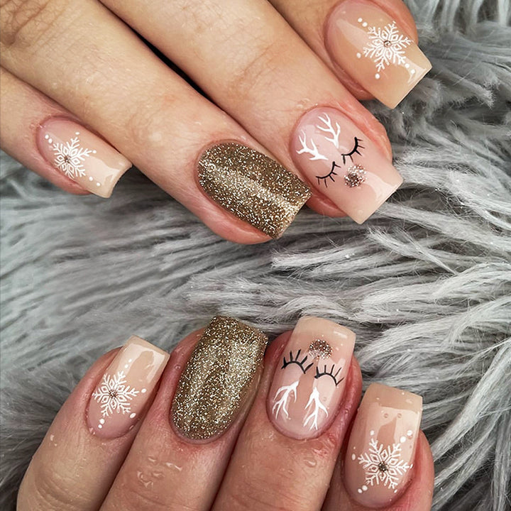Glittery Press-On Nail Collection Bowlift