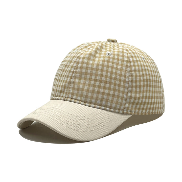 Ladies fashion cap with checkered pattern Bowlift