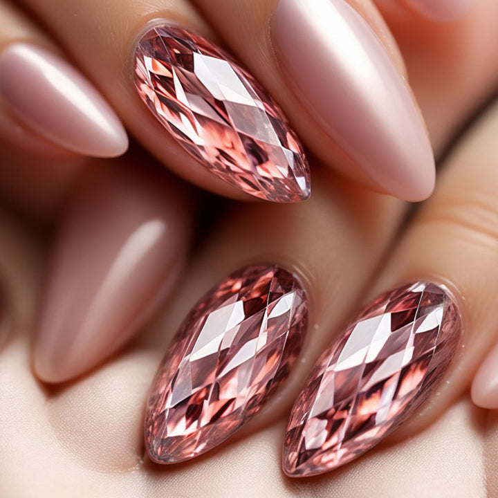 Glamorous Teardrop Crystal Nail Art Bowlift