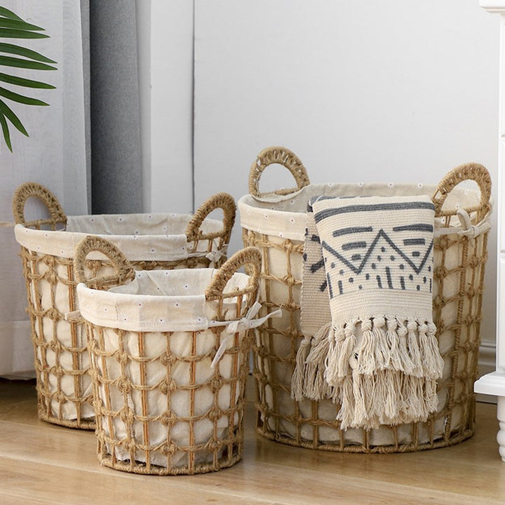 Natural Fiber Decorative Storage Baskets Bowlift