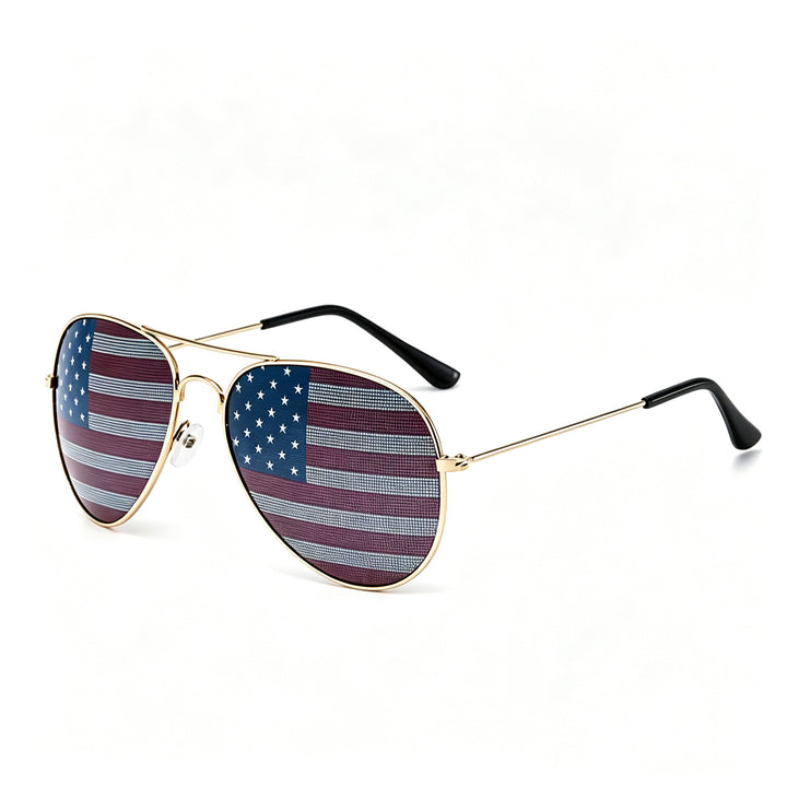 Patriotic Aviator Sunglasses Bowlift