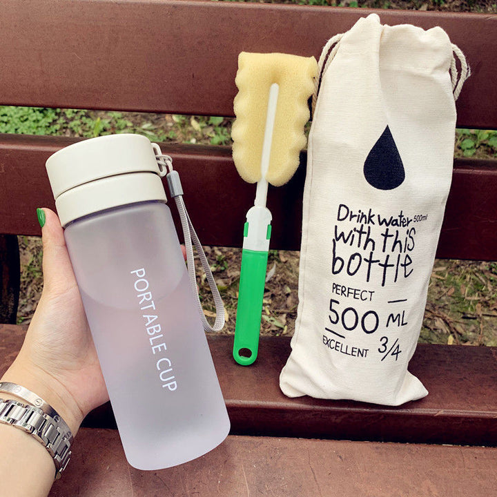 Women's portable water bottle with practical cleaning system Bowlift
