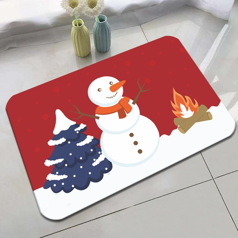 Festive Holiday-Themed Bath Mat Bowlift