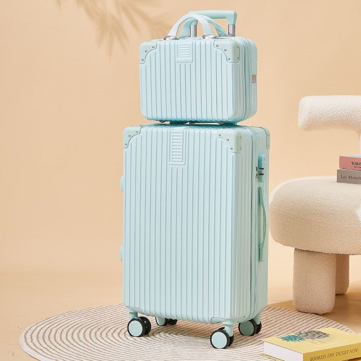 Hard-shell suitcase with double safety lock and flexible interior Bowlift