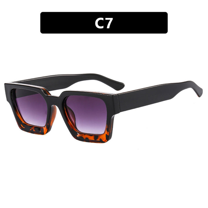 Ladies fashionable square sunglasses with yellow lenses Bowlift