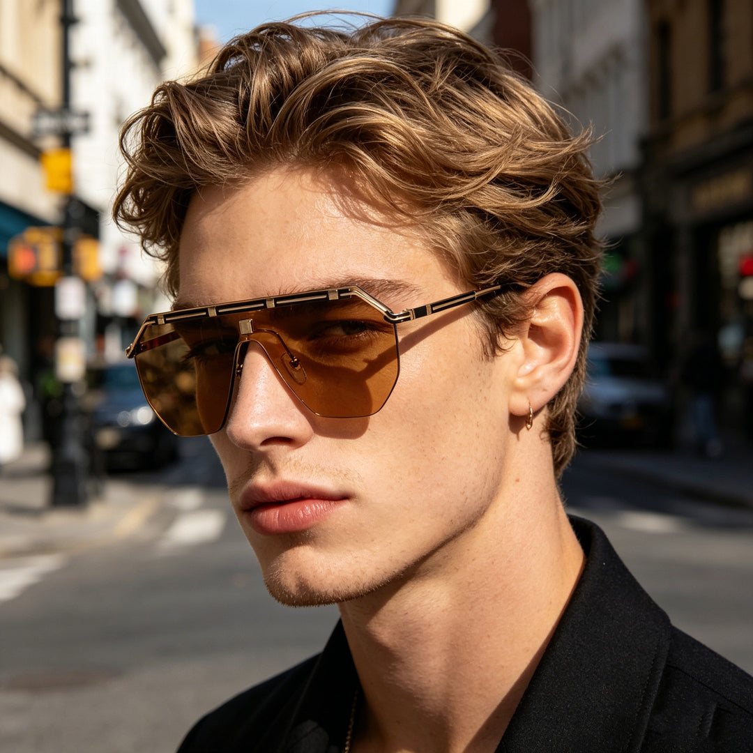 Women geometric oversized sunglasses Bowlift
