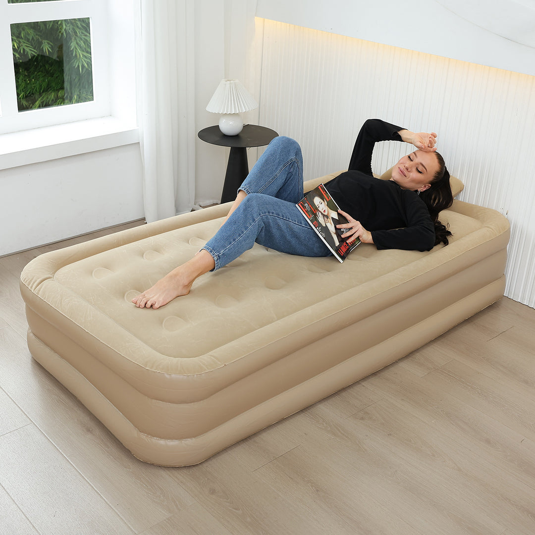 Women's Automatic Inflatable Bed with Integrated Pump Bowlift