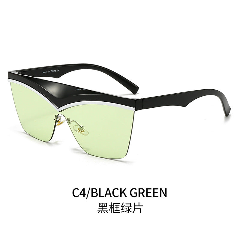 Ladies Designer Sunglasses with Asymmetrical Frame and High-Tech Lenses Bowlift