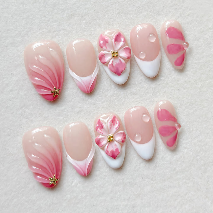 Elegant Artificial Nail Collection with Glitter Motifs Bowlift