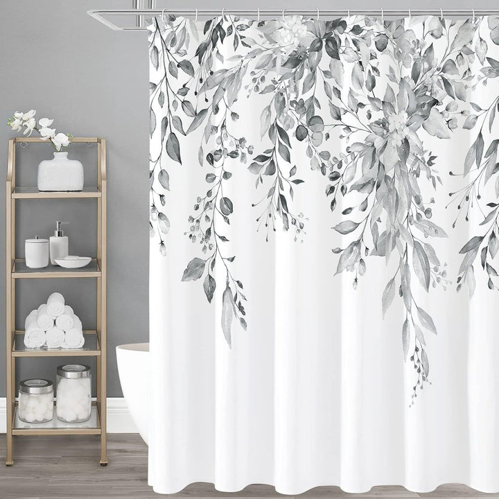 Floral Patterned Shower Curtain Bowlift