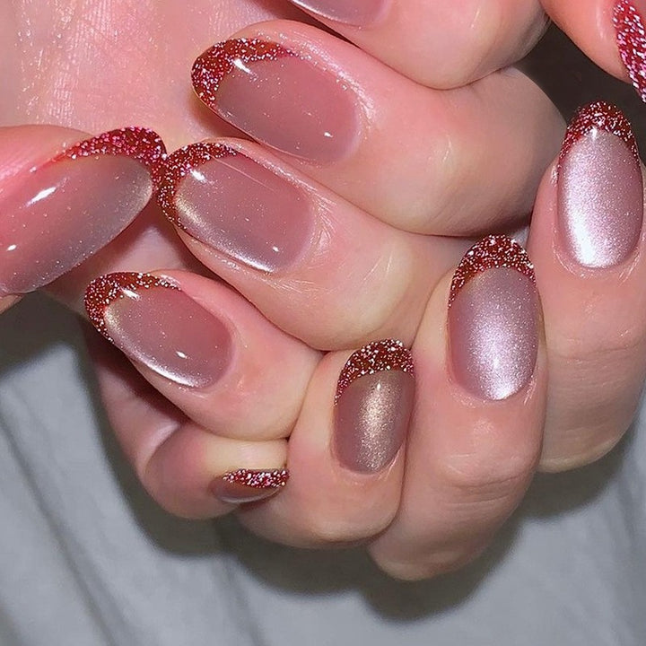 Glossy Gel Press-On Nail Set Bowlift