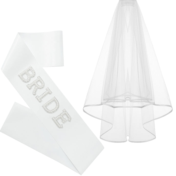 Women's Bridal Satin Ribbon with Sparkling Crystals Bowlift