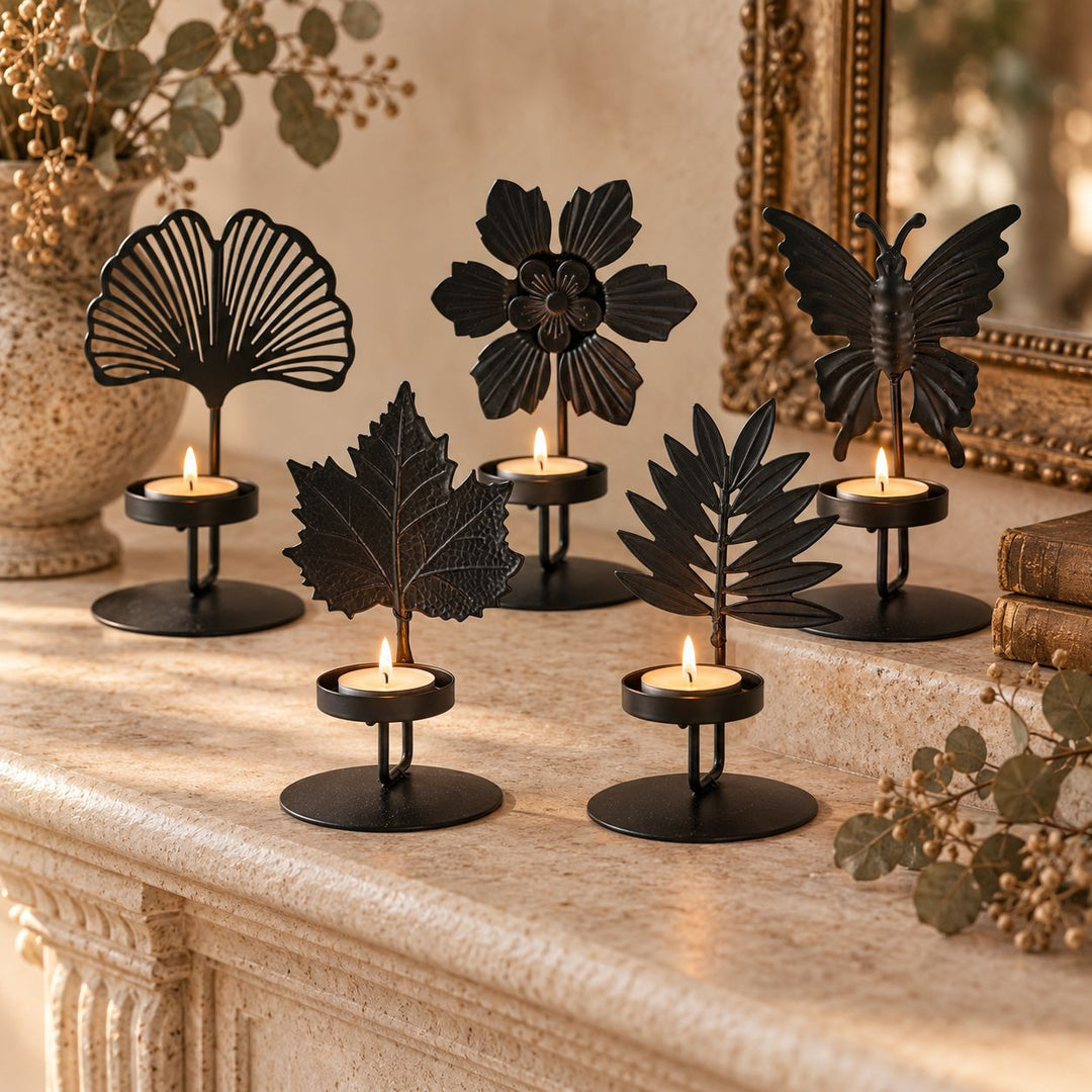 Leaf-shaped Candle Holder