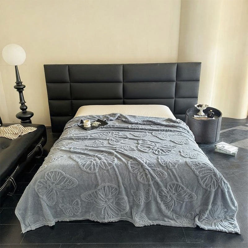 Ladies Luxurious Bedspread with Butterfly Pattern Bowlift