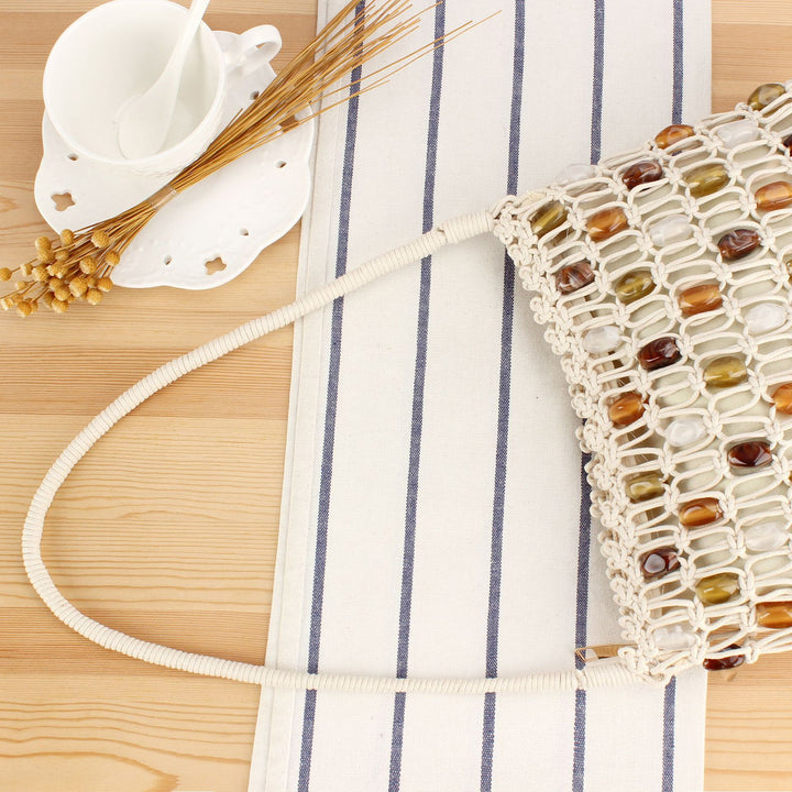 Drawstring bag with colorful beads Bowlift