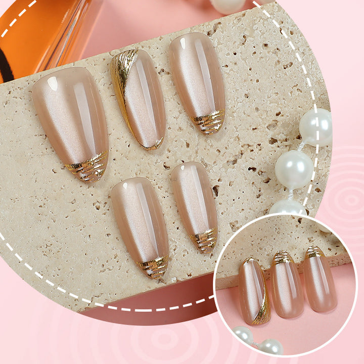 Stylish Decorative Press-On Nail Set Bowlift